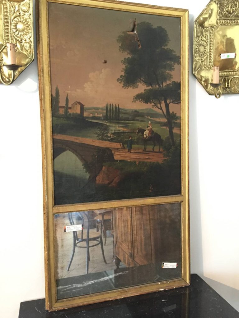 foto-Dipinto olio su tela più’ specchio Napoleone III