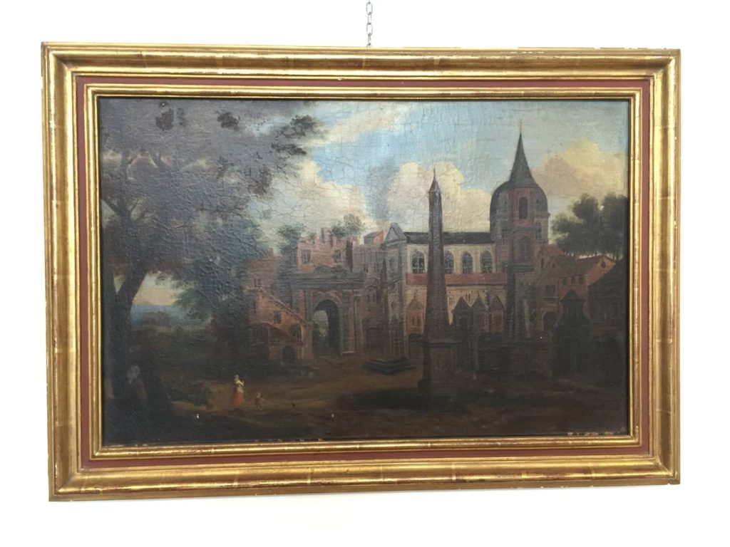 foto-Dipinto olio su tela 1800, Francia